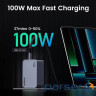 Зарядний пристрій Ugreen 3xUSB 100W (2xUSB-C+USB-A) Gan Nexode Pro X757 (25874)