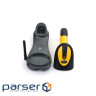 Сканер штрих коду UKRMARK EV-W2503 2D, 433MHz, USB, IP64, stand, black/yellow (900769)