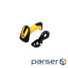 Сканер штрих коду UKRMARK EV-W2503 2D, 433MHz, USB, IP64, stand, black/yellow (900769)