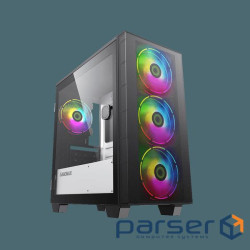 Housing MICRO ATX без БП front panel with full mesh, V 1.62 PWM +ARGB Hub GAM (Aero Mini)