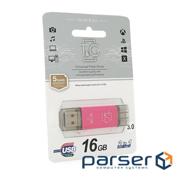 Флеш-накопичувач T&G 009 Star F, USB 3.0+Type-C, 16GB, Metal, Bli (T& (T& (T&G 009 Star F3 / 16)