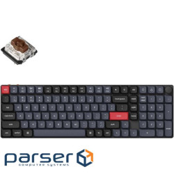 Клавіатура механічна Keychron K17 PRO 100Key, Gateron MX 2.0 Brown, WL/BT/USB-A, QMK, H (K17P-H3-UA)