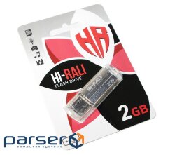 Флеш-накопичувач USB 2GB Hi-Rali Corsair Series Silver (HI-2GBCORSL)