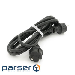 Кабель із двома литими вилками для підключення генератора, подовжувач 3 м ГОСТ 2х (С8-02х2,5-3-JJ) 2,5-3-JJ)