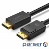 Кабель UGREEN DP102 DP1.2 Male to Male Cable DisplayPort 5м Black (10213)