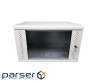 Шафа настінна Eserver 6U, 600х350х370 (Ш*Г*В), скло, сірий (ES-Е635G)