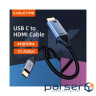 Кабель CableTime USB Type-C (M) - HDMI (M), 1.4V, 4K/30Hz, 3 м (CC12N) (CA915378)