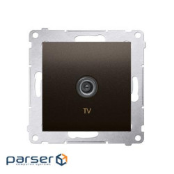 Розетка Premium TV, коричневый (DAK1.01/46)