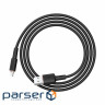 Кабель ACEFAST C2-02 USB to iP 2.4A, 1.2m, silicone, zinc connectors, Black (AFC2-02B)
