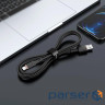 Кабель ACEFAST C2-02 USB to iP 2.4A, 1.2m, silicone, zinc connectors, Black (AFC2-02B)