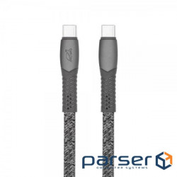 Data cable USB-C to USB-C 1.2m USB 2.0 3A 60W grey RivaCase (PS6105 GR12)