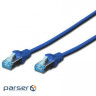 Патч корд Digitus SF-UTP, CAT 5e, 3м, AWG 26/ 7, синий (DK-1531-030/B)