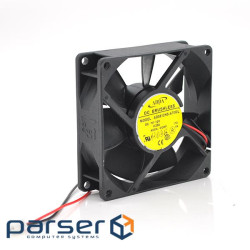 Кулер корпусний Merlion 8025 DC sleeve fan 2pin - 80*80*25мм, 1500об/хв (CC-80*80*25 / 2)