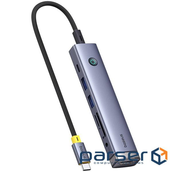 USB-хаб Baseus UltraJoy Series 7-Port HUB AIR Space Grey (Type-C to HDMI4K@60Hz*1+ (B00052803811-02)