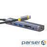 USB-хаб Baseus UltraJoy Series 7-Port HUB AIR Space Grey (Type-C to HDMI4K@60Hz*1+ (B00052803811-02)