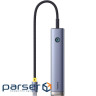USB-хаб Baseus UltraJoy Series 7-Port HUB AIR Space Grey (Type-C to HDMI4K@60Hz*1+ (B00052803811-02)