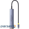 USB-хаб Baseus UltraJoy Series 7-Port HUB AIR Space Grey (Type-C to HDMI4K@60Hz*1+ (B00052803811-02)