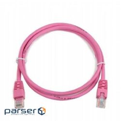 Patch cord Cablexpert 0.5м UTP, розовый, 0.5 м, 5е cat. (PP12-0.5M/RO)