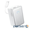 зовн. акум. ANKER Nano - 10000 mAh 45W Built-In USB-C Cable (Білий) (A1638H21)