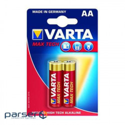 Батарейка Varta AA Longlife Max Power лужна * 2 (04706101412)