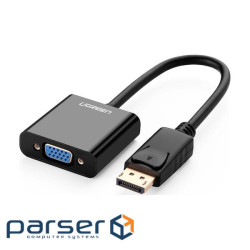 Перехідник Display Port M to VGA F black Ugreen (20415)