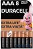 Battery DURACELL LR03 MN2400 1x8 pcs . (81545429)