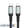 Кабель XO USB Type-C - USB Type-C (M/M), 5А, 240W, 2 м, Black (NB-Q264B-CC.black)