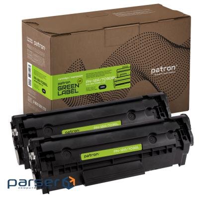Картридж Patron HP LJ Q2612A/CANON 703 GREEN Label (DUAL PACK) (PN-12A/703DGL)