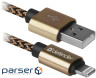 Date cable USB 2.0 AM to Lightning 1.0m gold Defender (87806)