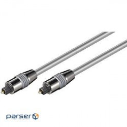 Goobay audio optical cable Toslink 5.0m,D=6.0mm Metal Chrome (75.05.0571-30)