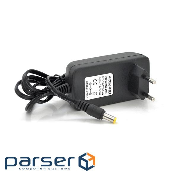 Імпульсний блок живлення 24В 2А (48Вт) штекер 5.5 / 2.5 довжина 1м, Q50, Black (21836) , Q50, Black (21836)