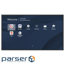 43" UHD РК дисплей, 500 nits, 4000:1, Android 14, 24/7, 4GB DDR4/32GB,HDMI in x3, USB-C (CDE4314-2C)