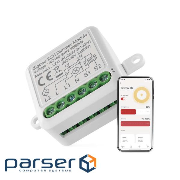 Модуль управління розумним будинком EMOS H5108 ZigBee 3.0 2-Channel Dimmer