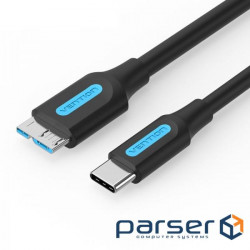Дата кабель USB-C to Micro BM 0.5m 2A Vention (CQABD)