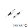 Кабель BOROFONE BX79 USB to Type-C 3A, 1m, silicone, silicone connectors, White (6974443384796)