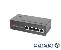 4х портовий Gigabit Smart PoE комутатор ONV-H3054PEBS, 4хРоЕ 1000Мбіт + 1хUplink 1000Мбіт, IEEE802.3
