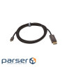 Кабель CableTime USB Type-C - DisplayPort, 8K, 2m (CA914074)