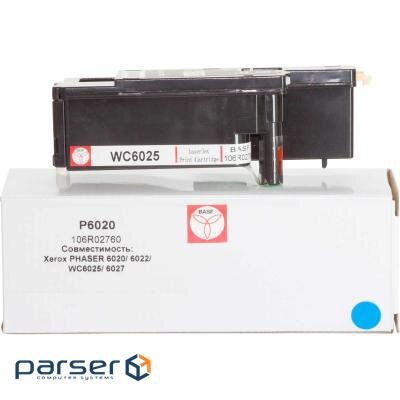 Картридж BASF для Xerox Phaser 6020/6022 / WC6025 / 6027 Cyan (KT-106R02760)