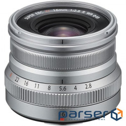 Lens FUJIFILM XF 16mm f/2.8 R WR Silver (16611693)