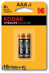 Батарейка KODAK XTRALIFE LR03 1x2 шт. блистер (30413399)