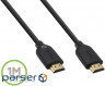 Кабель мультимедійний HDMI to HDMI 1.0m 4K/Ultra HD Belkin (F3Y021BT1M)