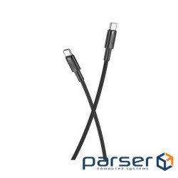 кабель XO NBQ199 High Power Braided Type-C to Type-C - 100W - 1m (Чорний) (NBQ199_С_Black)