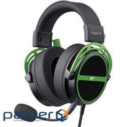 Навушники Havit HV-H2030E Black/Green (6939119067076)