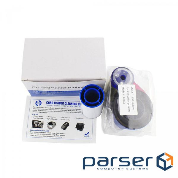 Ріббон Datacard 535000-003 для CD800, YMCKT на 500 відбитків (13-040)