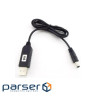 Кабель живлення USB to DC 5.5x2.1mm 9V 1.0m black Power Boost (1070990)