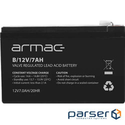 Rechargeable battery ARMAC B/12V/7AH (12V, 7Ah )