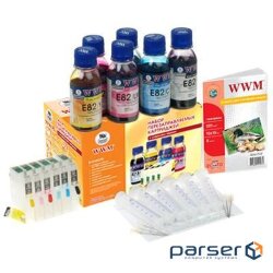 Комплект перезаправних картриджів WWM Epson R270/ 615/ T50/ 59/ TX700W/ TX710W (RC.T082T)
