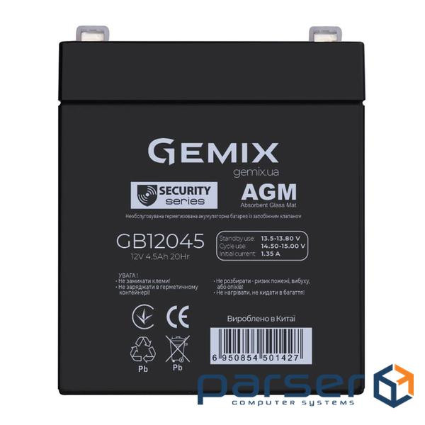 Батарея до ДБЖ Gemix GB 12В 4.5 Ач (GB12045)