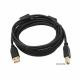 USB 2.0 AM / BM cable, 1.0m, 1 ferrite, black, Package Q500 (YT-AM/BM-1.0B)