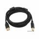 Кабель USB 2.0 AM / BM, 1.0m, 1 ферит, чорний, Пакет Q500 (YT-AM/BM-1.0B)